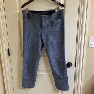 Banana Republic Sloan Crop Pants size 10 Women Blue